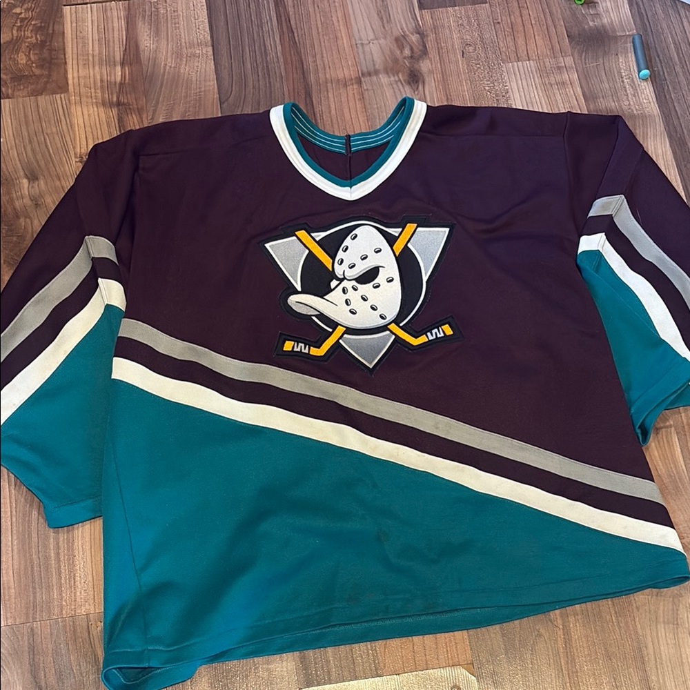 Vintage Anaheim Mighty Ducks CCM Jersey men XL Grunge HIPHOP Streetwear